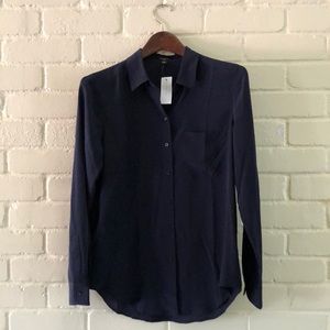 Ann Taylor Silk Button Down Blouse